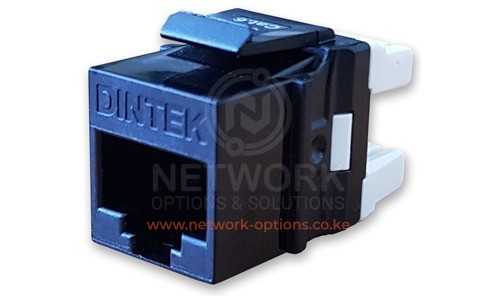 Dintek PowerMAX Category 6 ezi-JACK Vertical Jack without Shutter