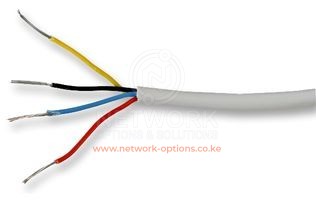 Security Alarm Cable 4-Core 100m White - PP4C