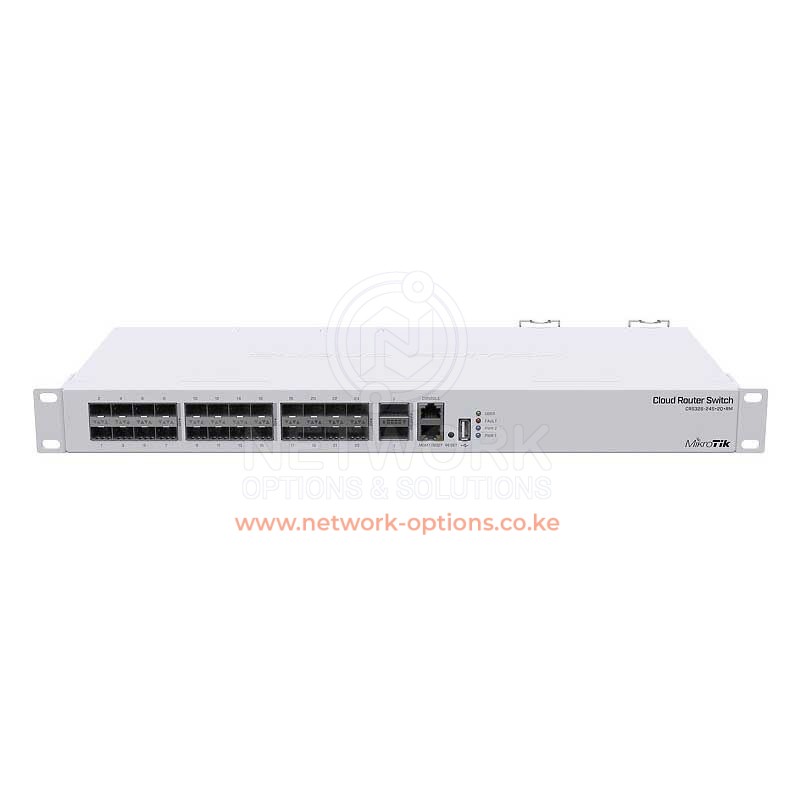 CRS326-24S+2Q+RM MikroTik Powerful Fiber Switch at Network Options in kenya