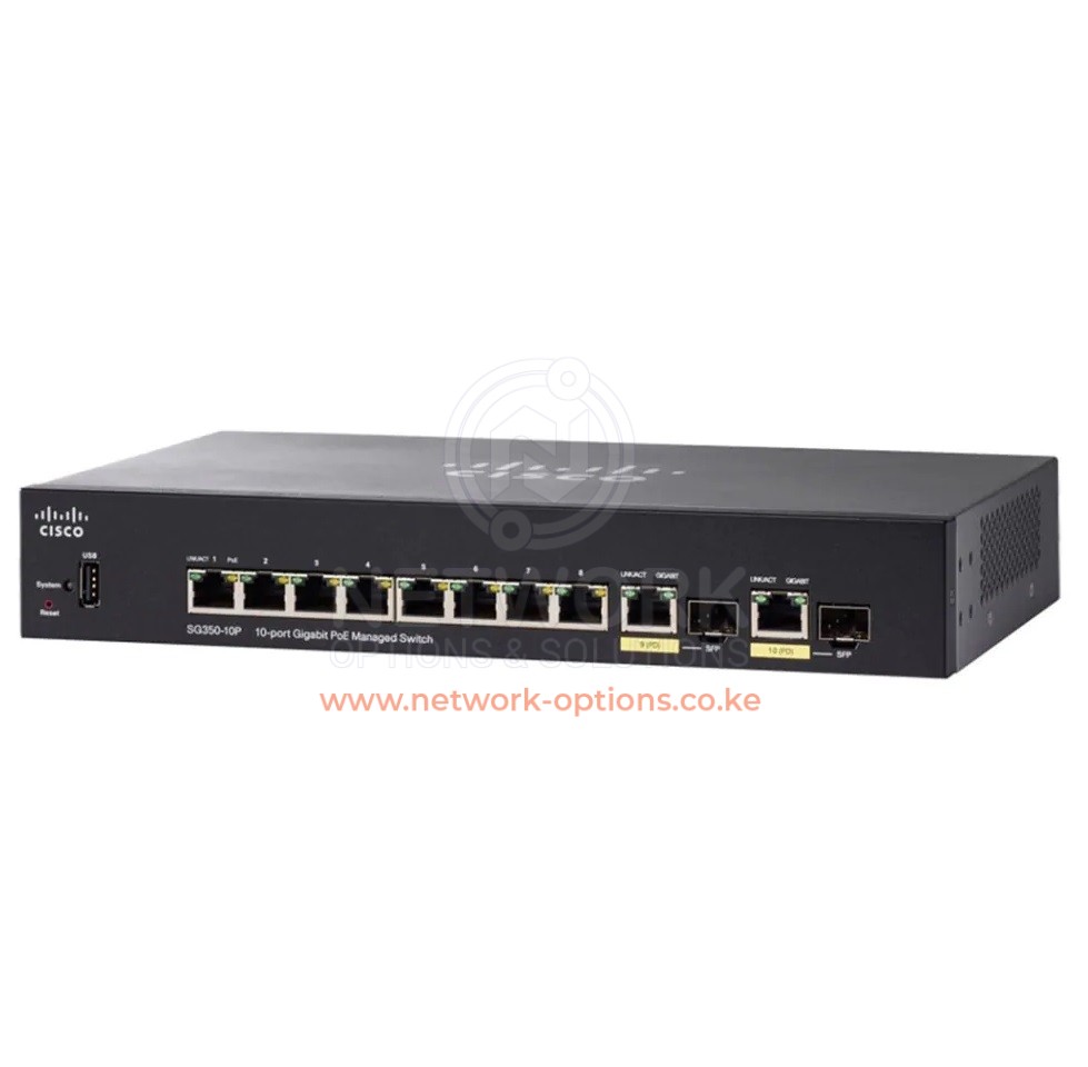Cisco SG350-10P 8-Port Gigabit Managed Switch
