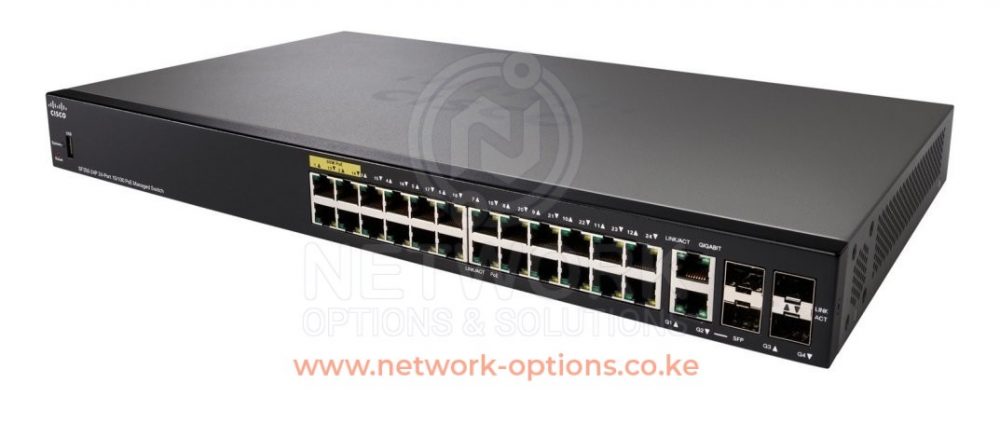 Cisco SF350-24P 24-Port 10/100 POE Managed Switch